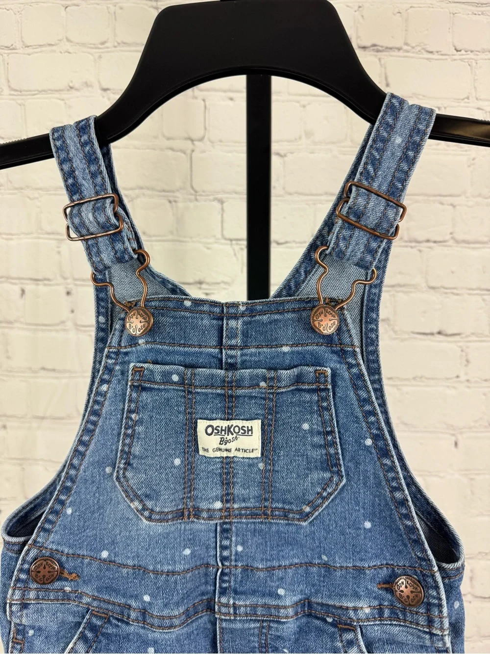 Oshkosh B’Gosh Toddler Polka Dot Overalls Size 2T